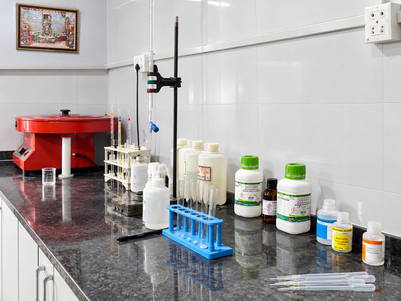 In-house milk quality testing laboratory